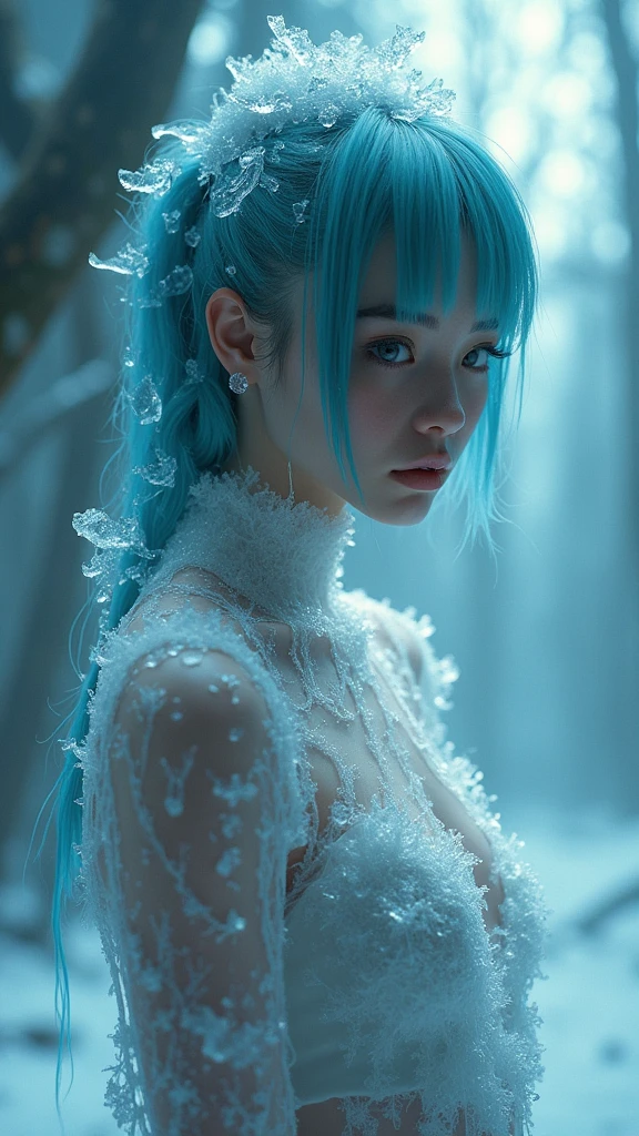 frozen poison, (Maximum quality、8k、32 mil、Masterpiece artwork、)、(Ultra high definition)、(Photorealistic:1.4)、Raw photo,perfects eyes,Charming perfect figure,Action:1.2,Detailed cyberpunk fashion、Cyberpunk World,depth of fields,nblurry background,、(frozen poison:1.4), high quality, (RAW photo, best quality), (realistic, photorealistic: 1.4), (extremely delicate and beautiful: 1.4), amazing, fine details, masterpiece, ultra detailed, high resolution, best illustration, best shadow, intricate, ( extremely intricate: 1.2), (exquisitely detailed skin), cinematic light, perfect anatomy, (cool color: 1.4), sharp focus, 8k UHD, DSLR, (Fujifilm XT3),(estilo cinematográfico :1.4), (efectos cinematográfico :1.4), (colores cinematográfico)