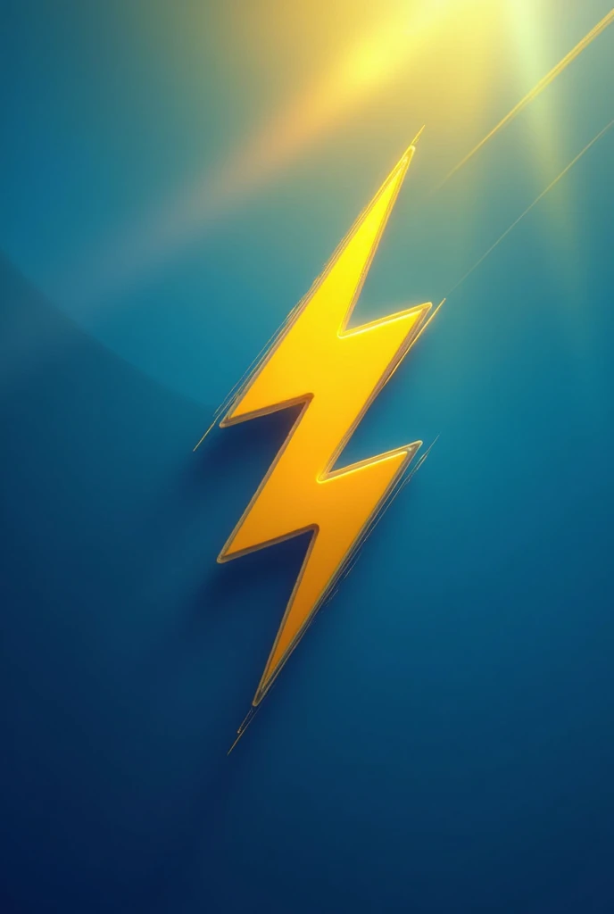 Create a logo for an energy company called fluxion with a lightning bolt with a predominance of blue and yellow colors