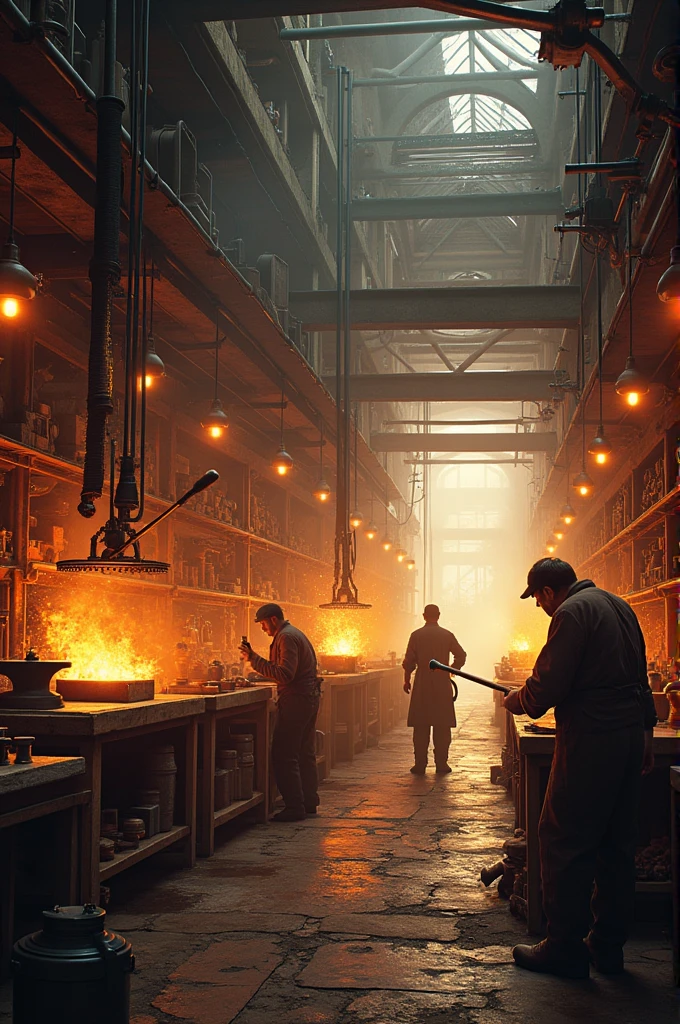 A metalworking workshop