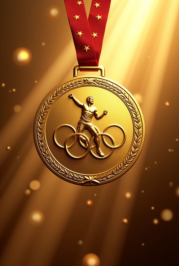 Create an Olympic gold medal 