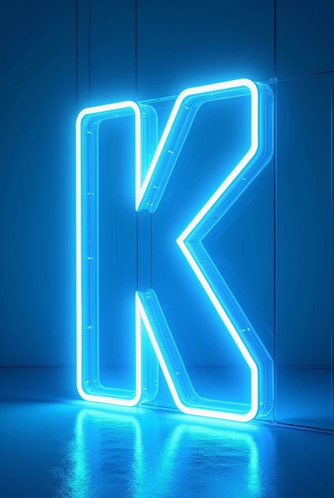 Not Out, letter bold iconic stylish bluish Neon glassy look