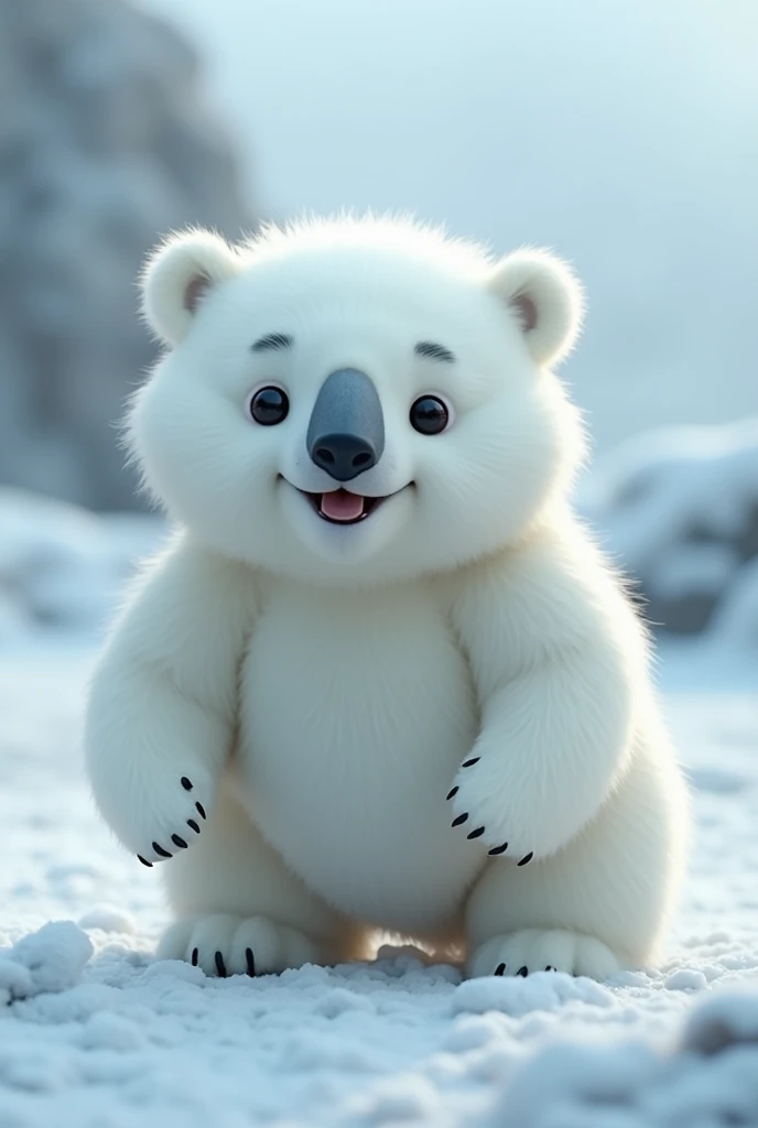 Koala-Polar Bear Hybrid fusion: ultra HD high resolution 4K