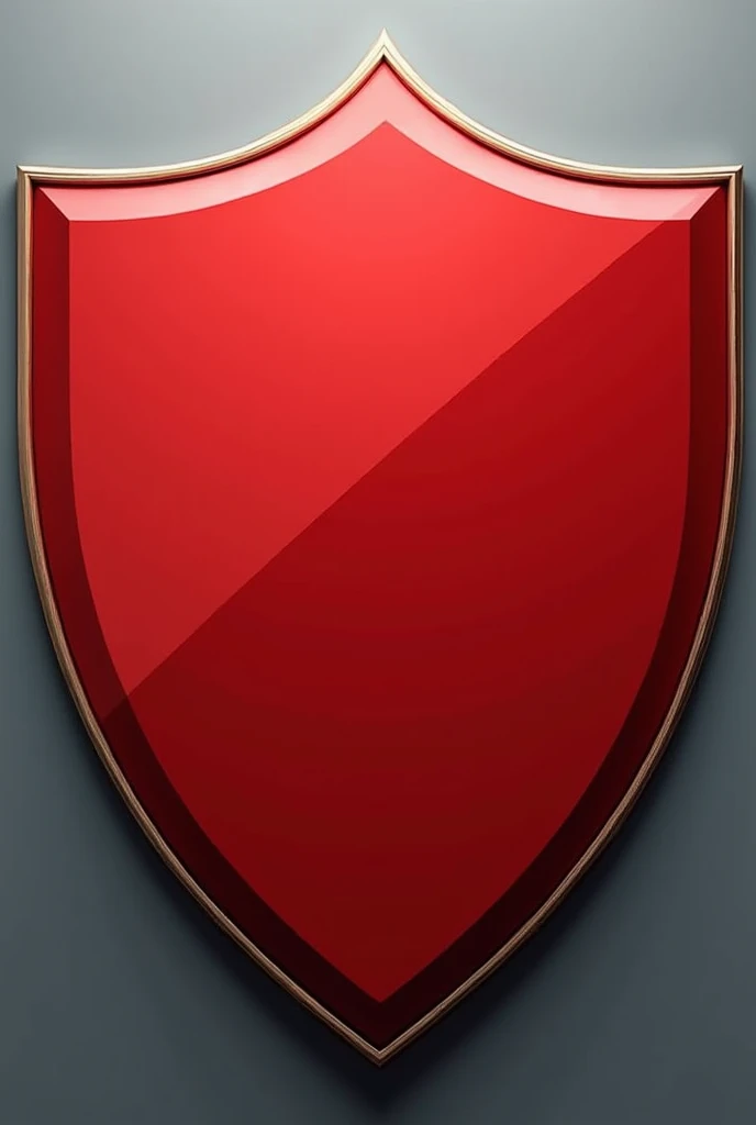 Generates a red and white triangular football shield