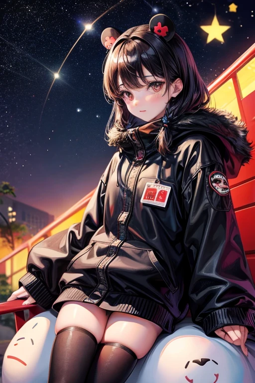 Kumamon looking at the stars