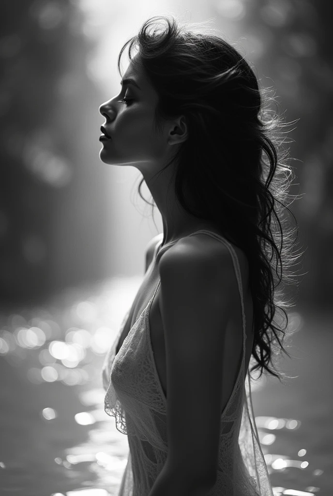 Reflection concept images,Love and beauty of life,Artistic images,Black and white art,sharp details,Clear light and shadow,Inspirational pictures,Portfolio image