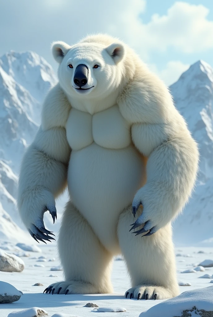 Koala-Polar Bear Hybrid fusion big fusion: ultra HD high resolution 4K