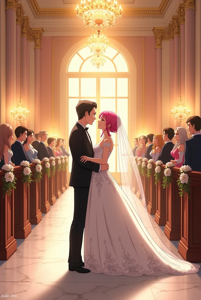 Boda de Los Anya y Damian de la serie spyxfamily