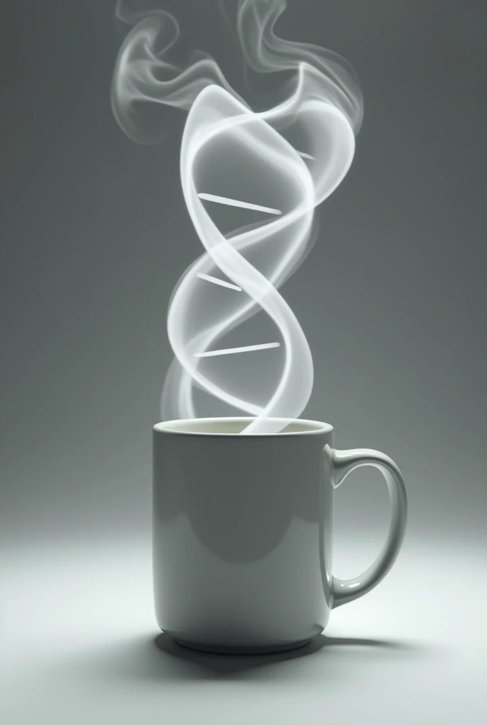 Creates a mug and smoke coming out in the shape of the psychology symbol, include the psychologist symbol