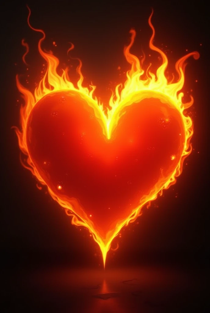 Fire heart love