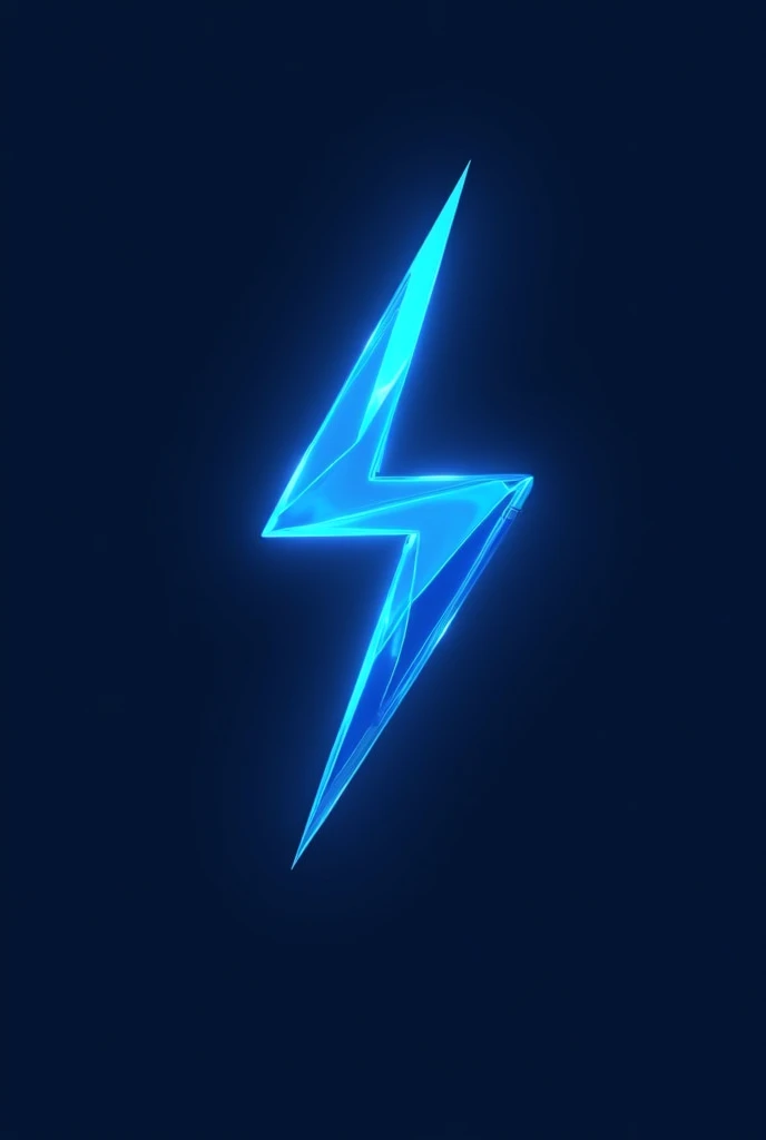 Generate a logo for an energy distribution company called fluxion with a lightning bolt with a predominance of blue color  