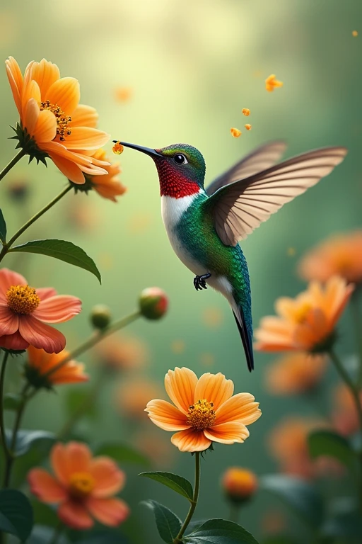 The curiosity of the hummingbird emphasizes that exploring the world enriches our lives and promotes personal growth through experiences..
