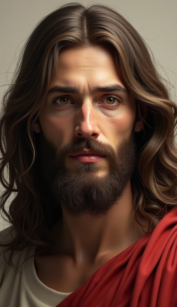 Araved's image of a man with long hair and beard, Retrato de Jesus Christ, ultra detail. Digital paint, Digital paint con resolución 8k, Digital paint con resolución 8k, 8k digital painting, Digital paint renacentista, painted in high resolution, Jesus Christ, rendered in Corona, Digital paint muy detallada, Digital paint ultradetalhada, seeds. Digital paint