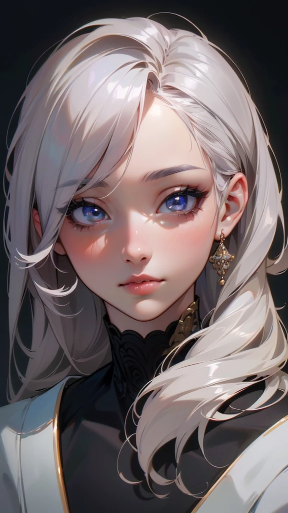 Gojo Satoru, extremely detailed portrait, beautiful detailed eyes, long eyelashes, beautiful detailed lips, beautiful detailed face, highly detailed hair, intricate hair strands, striking pose, (best quality,4k,8k,highres,masterpiece:1.2),ultra-detailed,