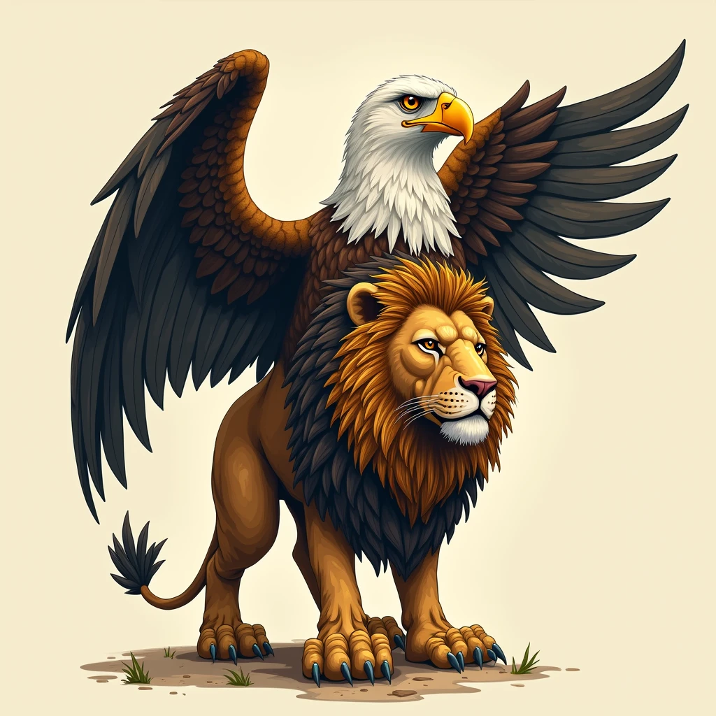 Legendary creature with the wings and upper body of an eagle and the lower body of a lion