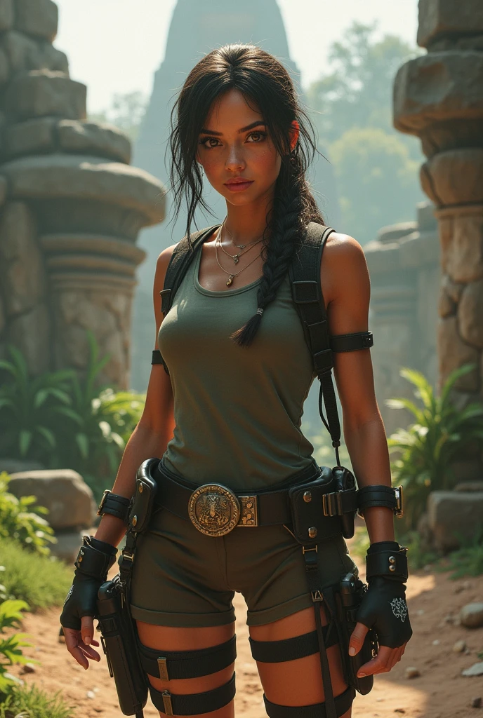 ((best quality)), ((Masterpiece)), (details), perfect face,Lara Croft Tomb Raider