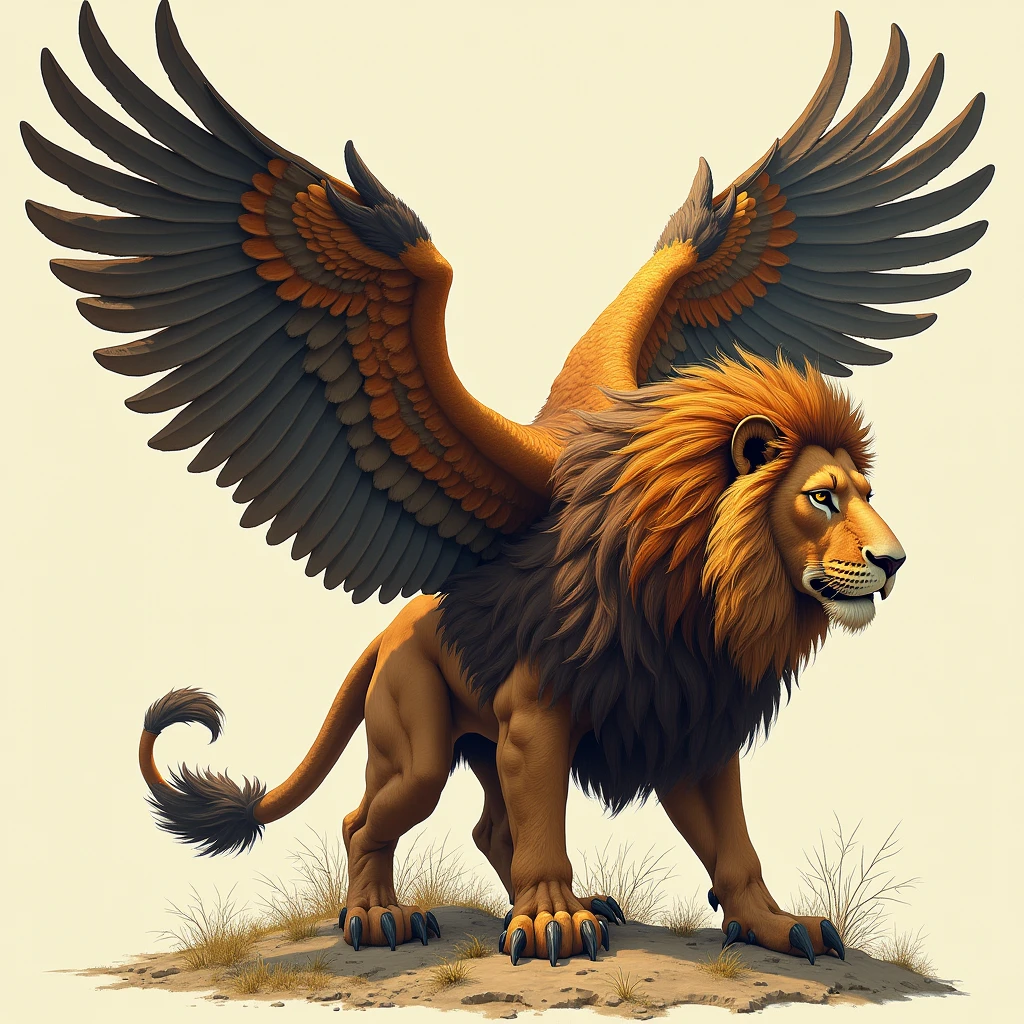 Legendary creature with the wings and upper body of an eagle and the lower body of a lion