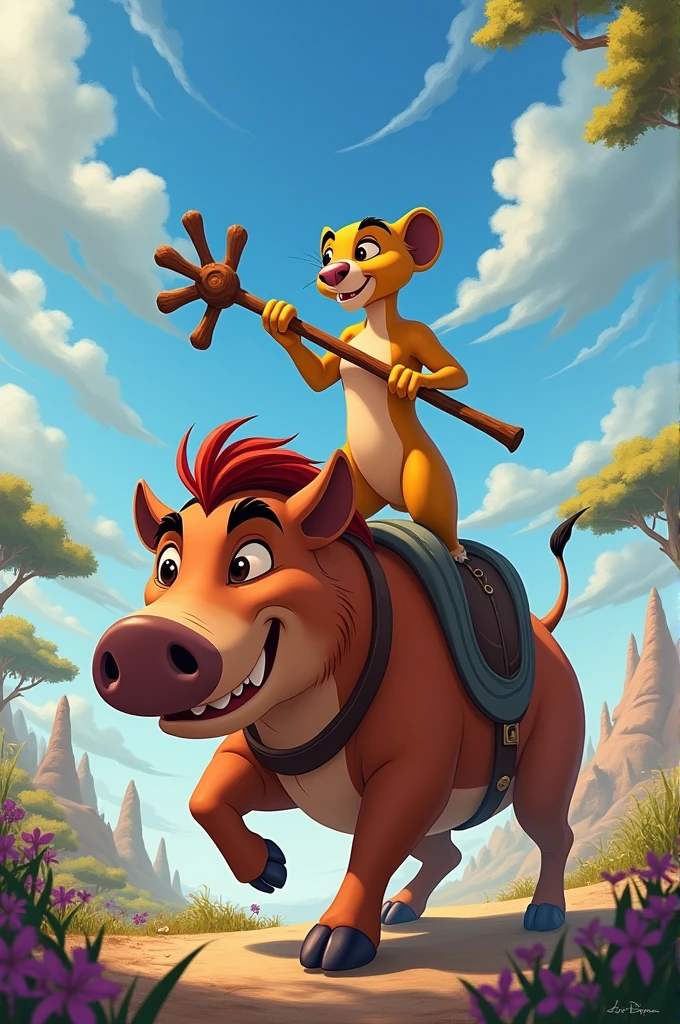 Rudder and pumba