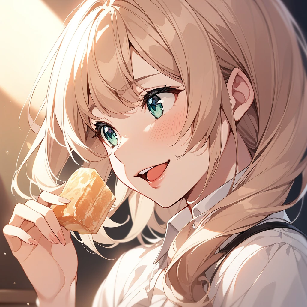 1人のgirl,alone,smile,Open your mouth,Ellen Baker,,Highest quality,palate、girl、lips、pink、