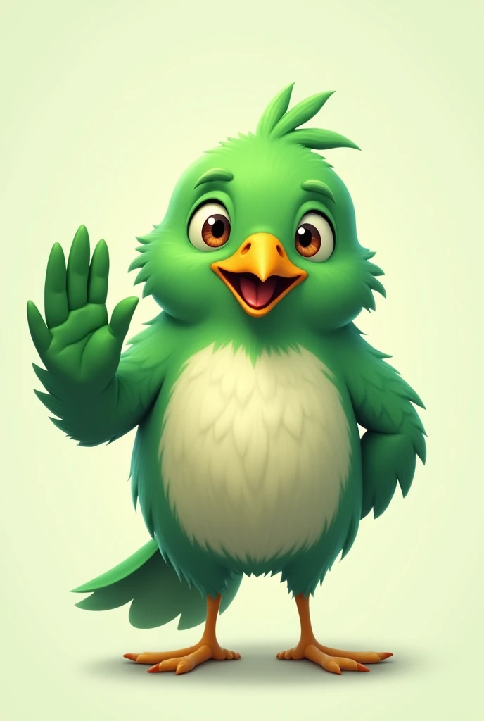 Funny looking green crow looking at the camera ,
Belly color is whitish. Waving to say hi.