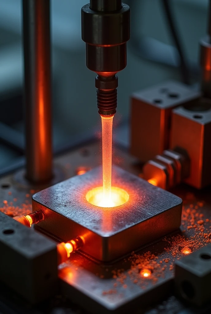 Plasma carburization Introduce the sample into a chamber on the cathode side with electrodes. In the part of the anode that surrounds the sample, There are tubes that transfer fuel gas to the chamber, Then the pressure is reduced and the temperature is raised to 1000 °C . Hydrogen and methane are required to maintain low pressure, administering gas discharges between the samples and the tubes to transfer the carbon to the piece, finally finishing the process the pressure is balanced to the environment and the piece is cooled