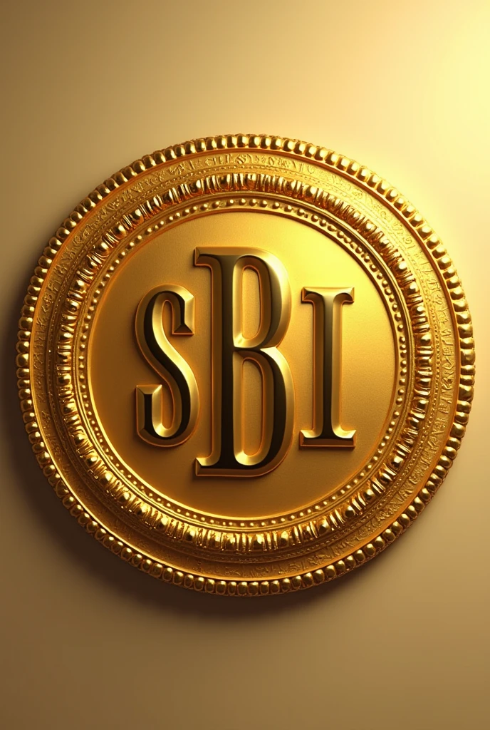 Create a gold medal with 3 letters in the middle of the BSC medal