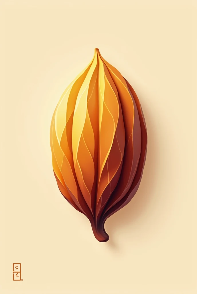 I need to create a realistic logo for a bakery called Cocoa with yellow and red colors ,vertical , professional