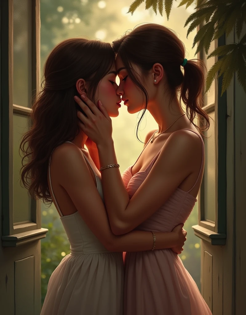 Kissing each