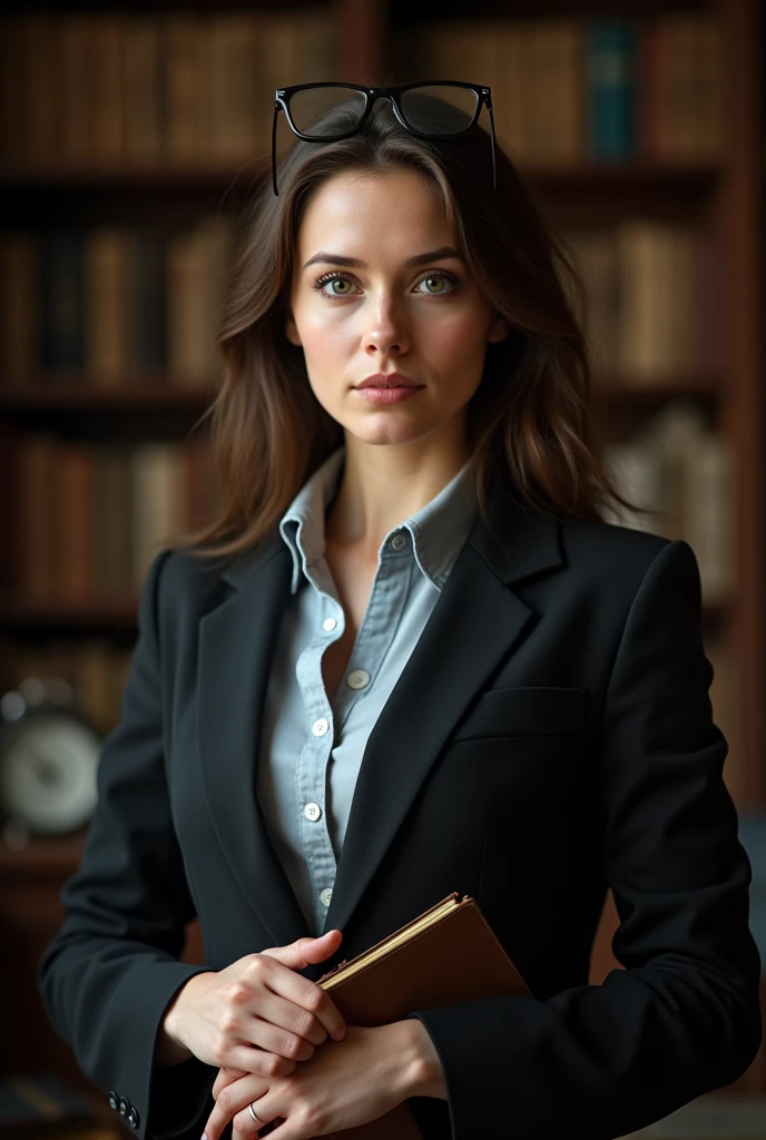 I created a girl with the appearance of a history channel presenter
