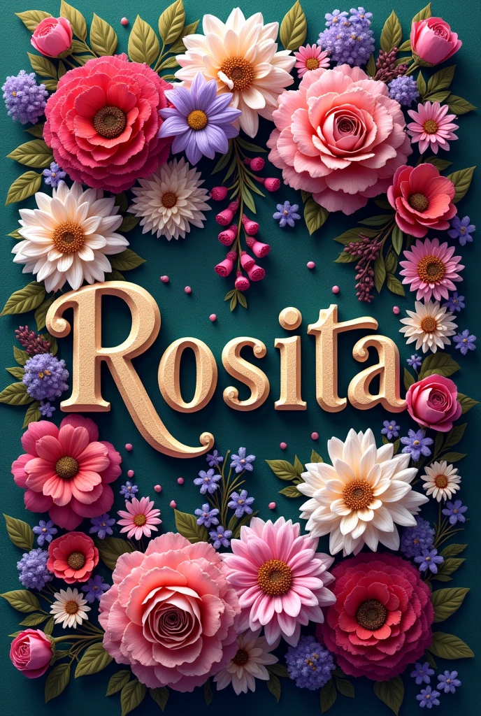 Rosita flowers text With flowers