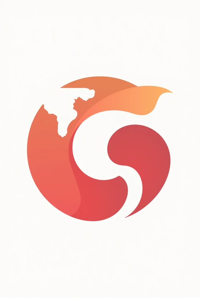 vẽ cho tôi logo công ty xuất nhập khẩu, logo hình trái đất, chữ G thành hình trái đất, chữ F lồng vào chữ G, màu sắc chủ đạo đỏ trắng, phóng cách sáng tạo ít chi tiết
