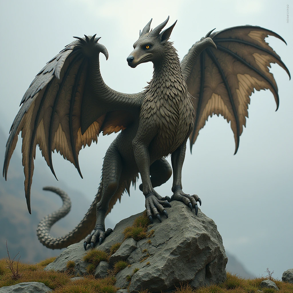 Griffin, rock,