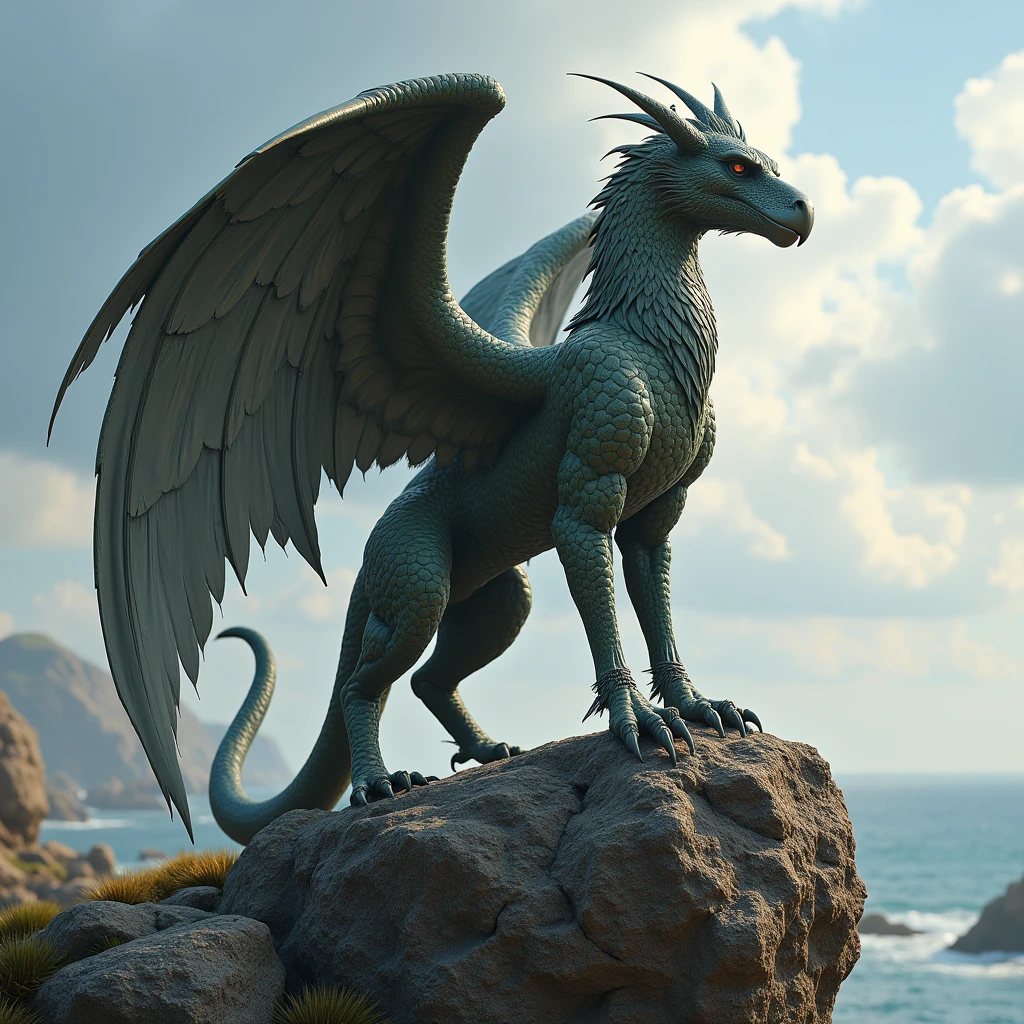 Griffin, rock,