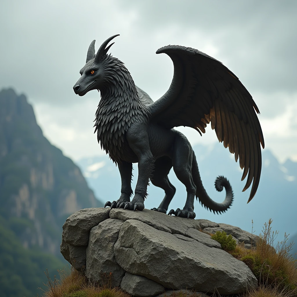 Griffin, rock,