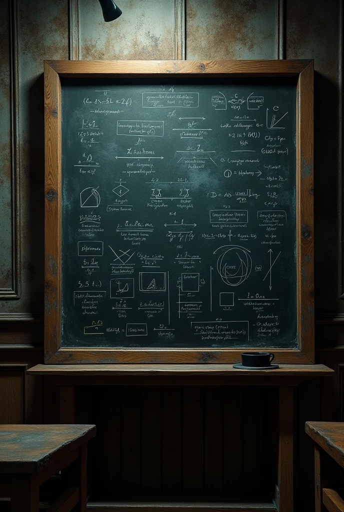 A blackboard with sequences