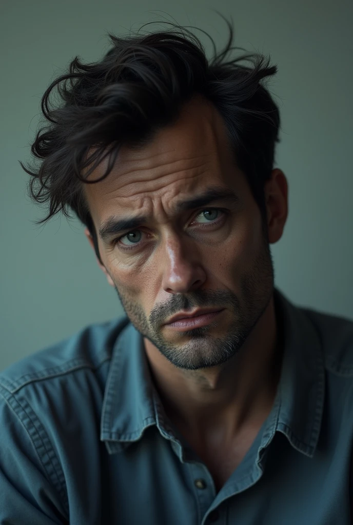 Image of a depressed 30-year-old man
