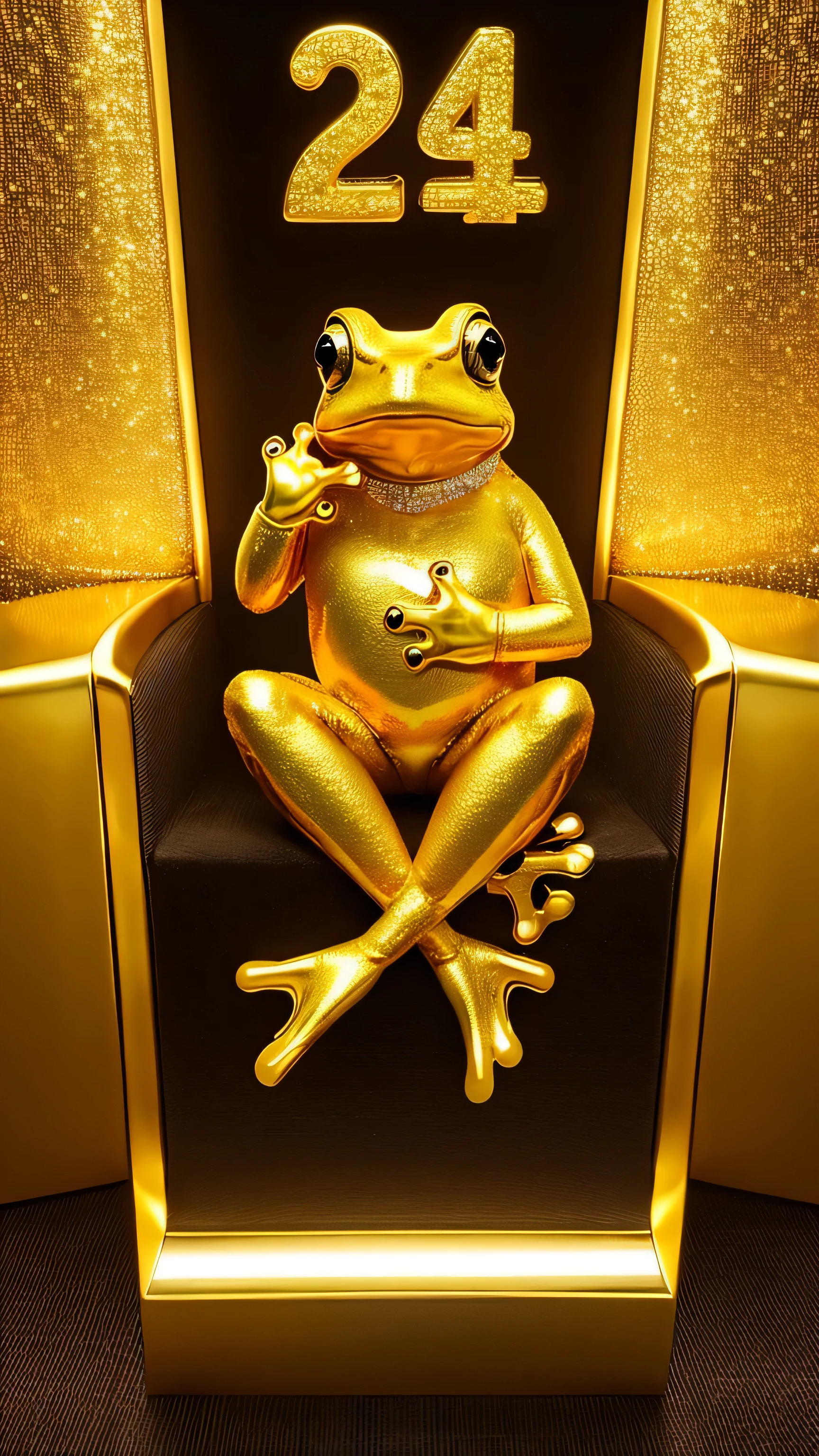 Golden Frog gorgeous Being on top of big money