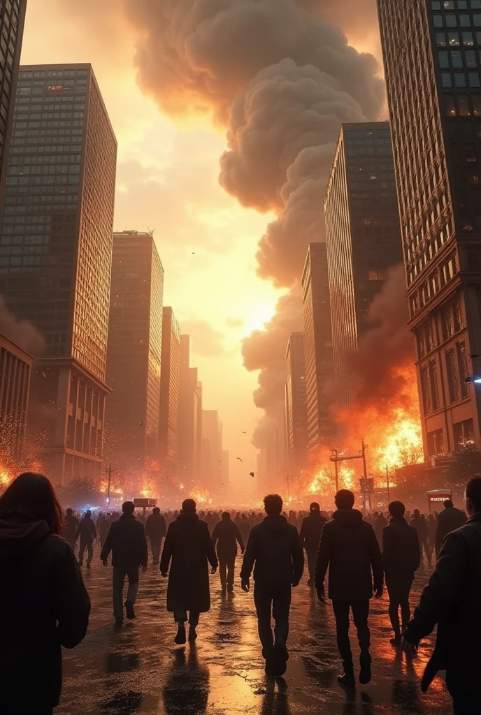 Cities being destroyed,total chaos 