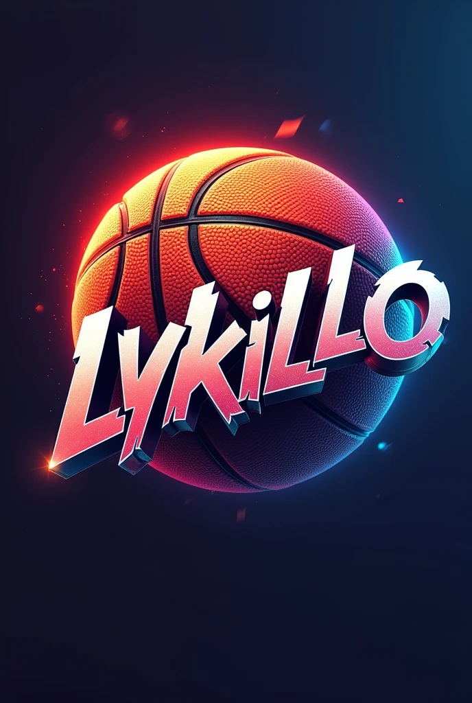 Create a logo or image that says Lykilllo NBA and that the image is related to basketball and give it an animated and simple touch, but also attractive and if you like shaded and also bright and with something that inspires confidence , that it is an incredibly unique logo, (for YouTube)
