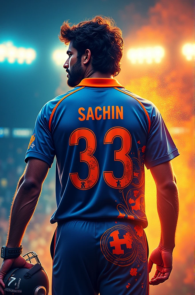 Jersey name design sachin 33
