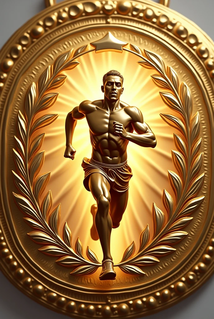 MEDAL GOLD RUNNING DESIGN