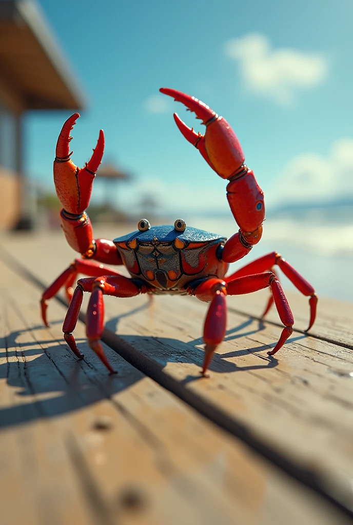 a crab doing an ollie