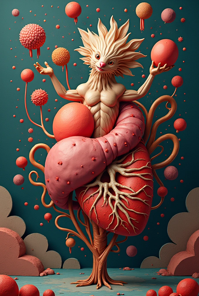 Create all organ in unique style for organ donation poster