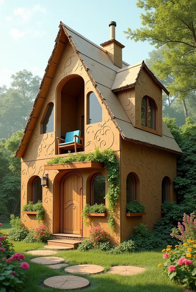 cardboard house