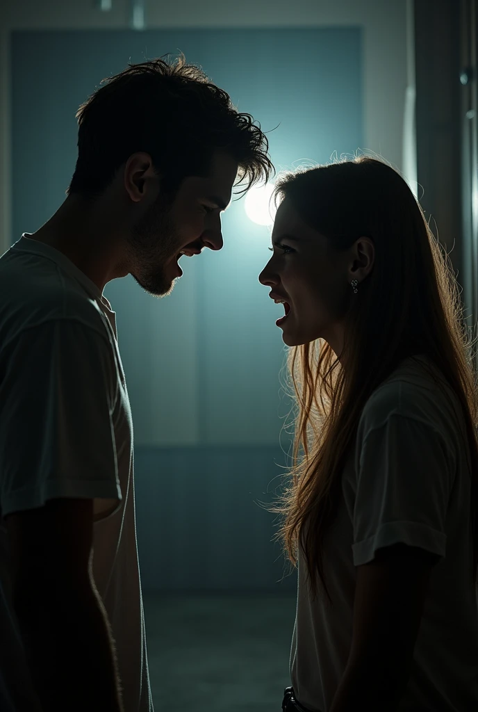 Young man fighting with his girlfriend