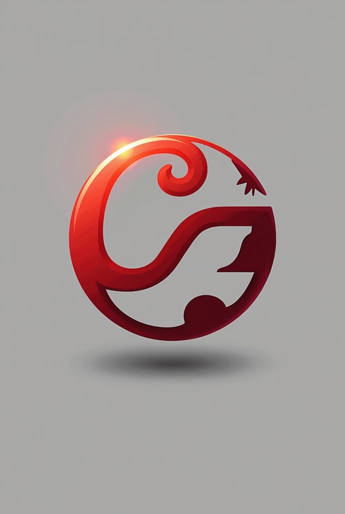 vẽ cho tôi logo công ty xuất nhập khẩu, logo hình trái đất, chữ G thành hình trái đất, chữ F lồng vào chữ G, màu sắc chủ đạo cho logo đỏ trắng, phong cách sáng tạo ít chi tiết