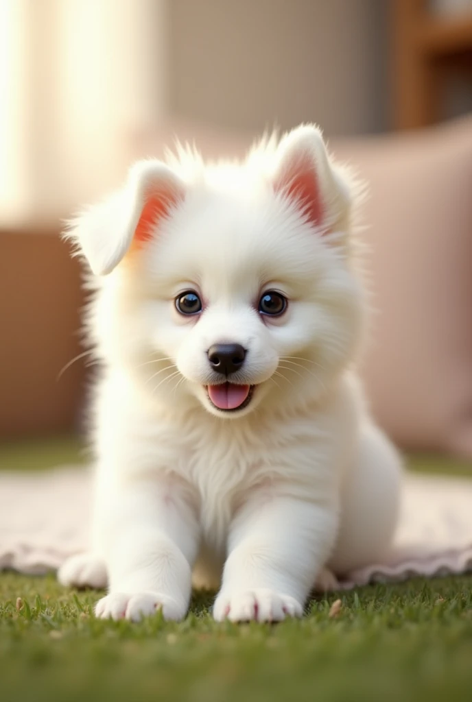 A white puppy