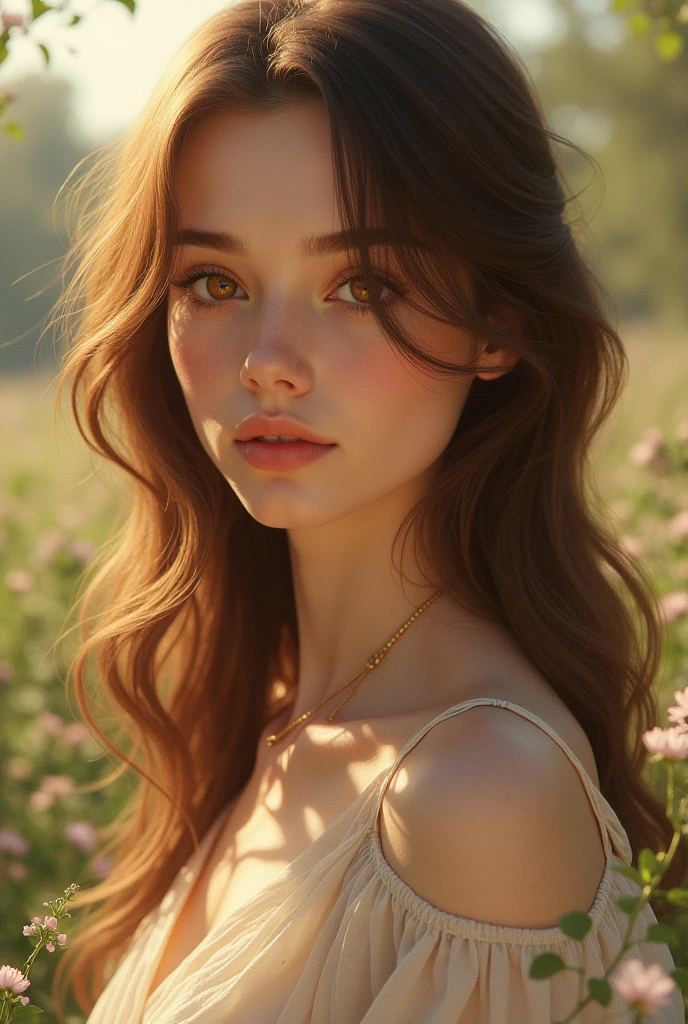 20 year old girl brown hair and honey eyes