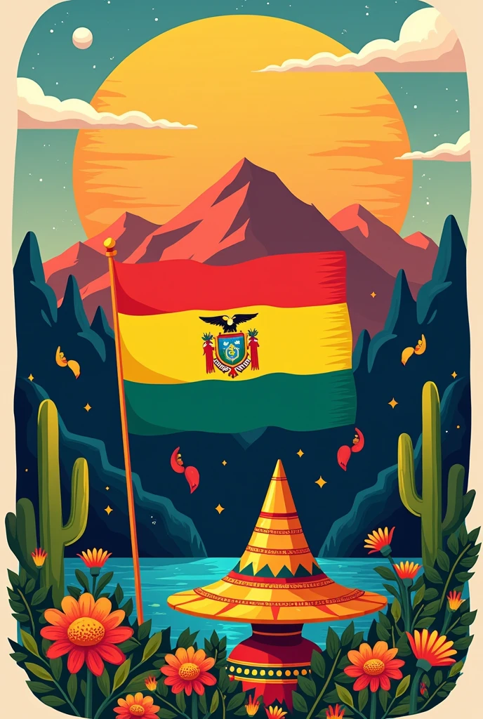 I want a symbol that represents Bolivian culture