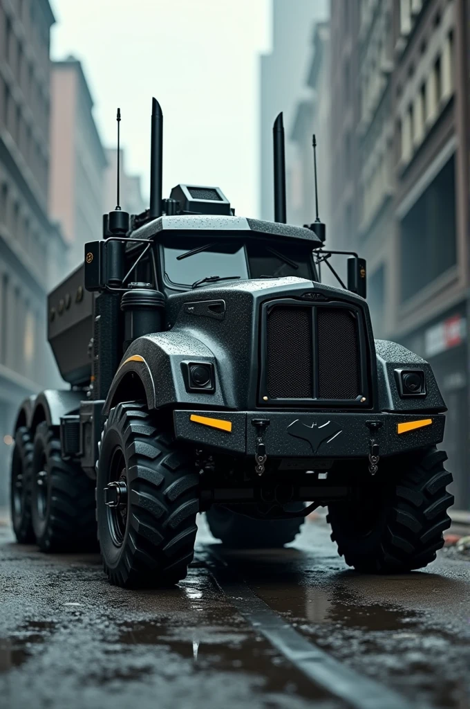 Batman truck with weapons and armored vehicle