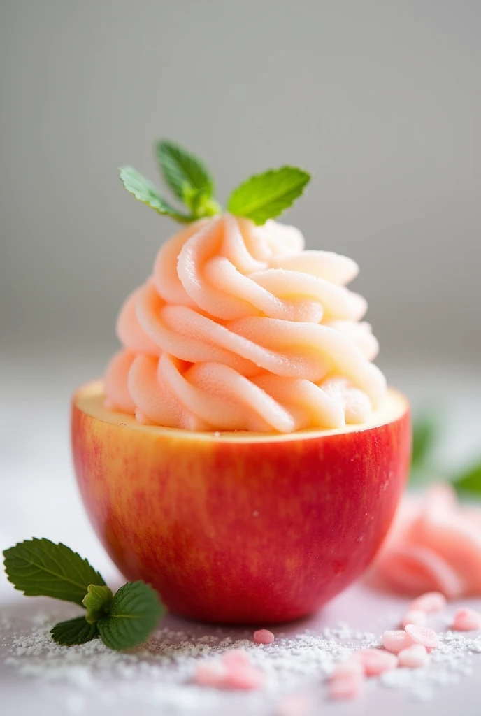 SORBET IN AN APPLE CONTAINER